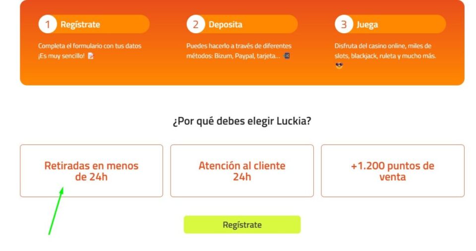 luckia casino retiradas instantaneas