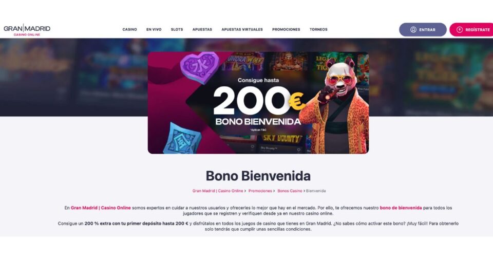 bono de bienvenida en casino gran madrid