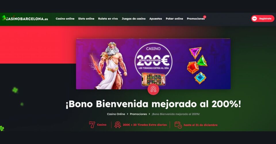 bono de bienvenida de Casino Barcelona