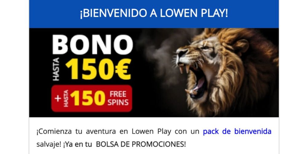 bono de bienvenida lowenplay